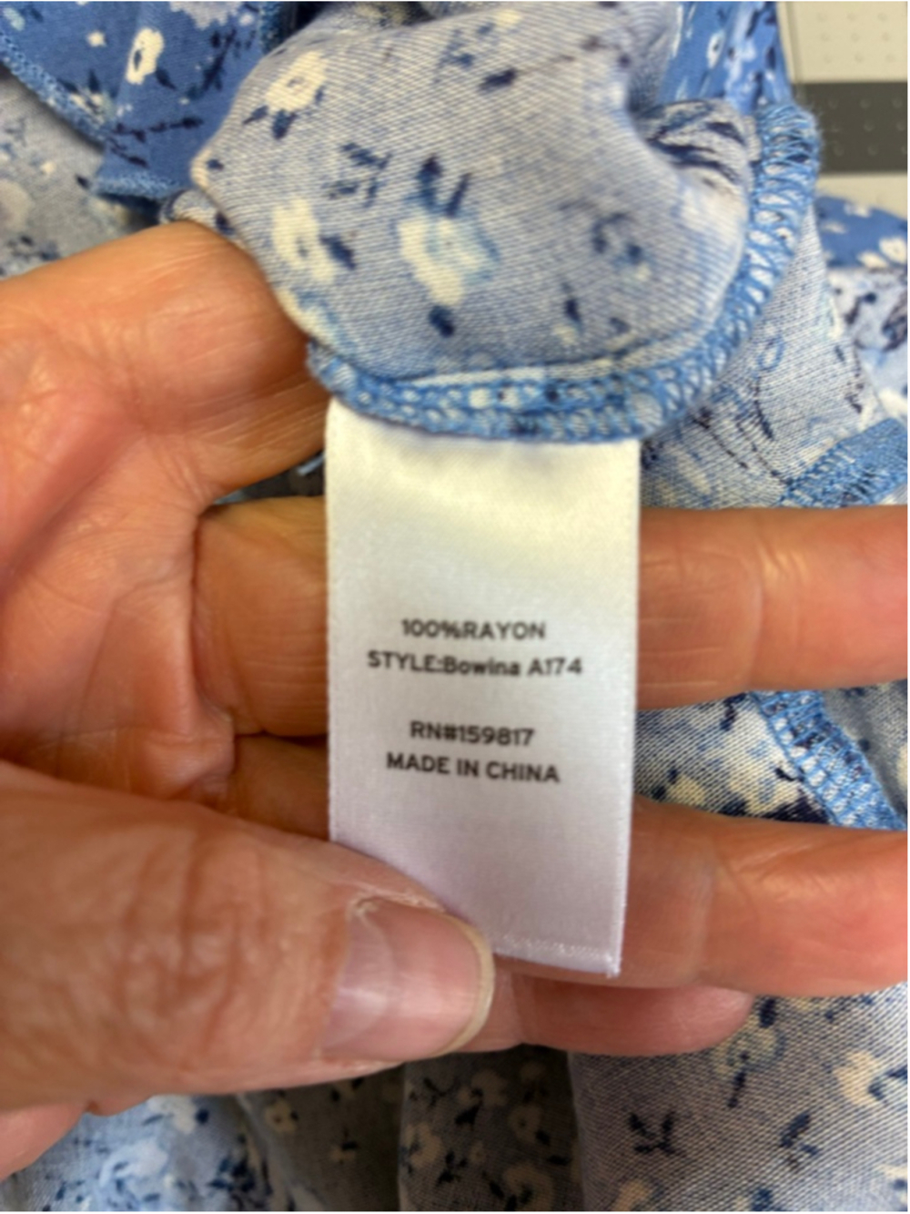 Altar’d State Peasant Floral Mini Dress in Blue Size XL - Picture 7 of 7